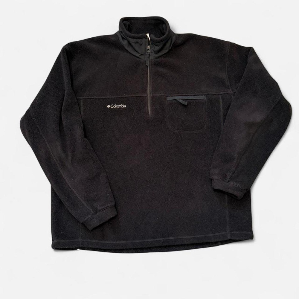 Columbia black fleece quarter zip Size XL